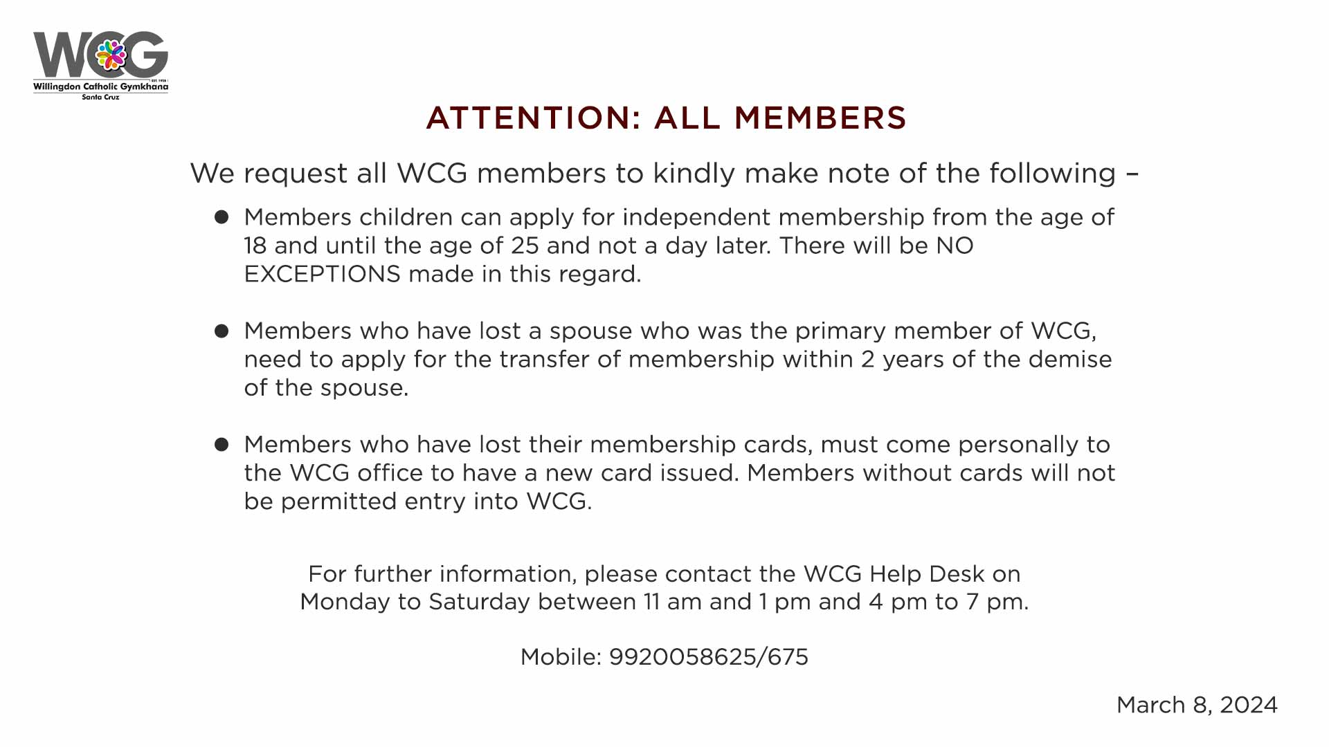 WCG-website-notice